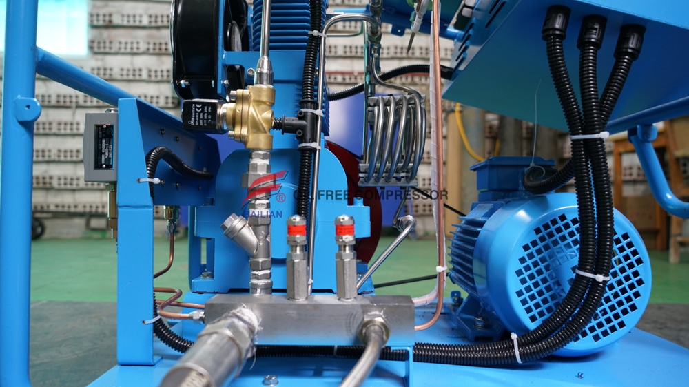 Compressor de garrafa de oxigênio para garrafa médica sem óleo