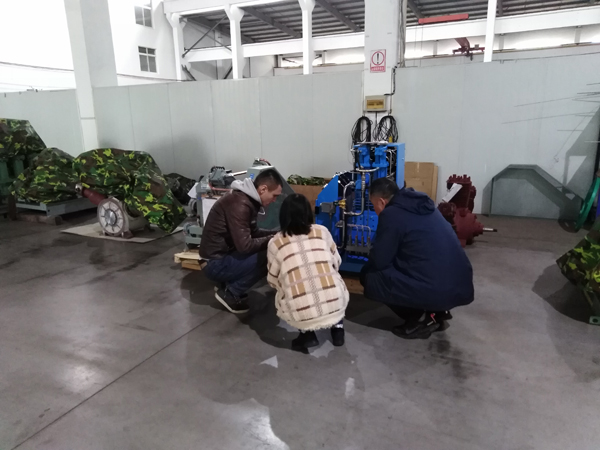 Bem-vindo, cliente da Rússia, visite-nos para ver o compressor sem óleo de alta pressão