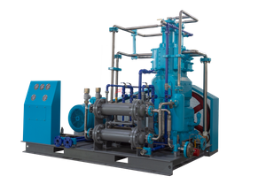  ZOW-180/0.01-25 Pistão reciprocado compressor de oxigênio do tipo malhado vertical montado no trenó